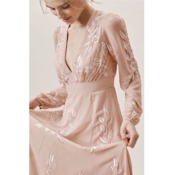 BHLDN Belize Dress Blush NEW - Picture 3 of 3